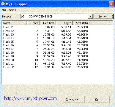 My CD Ripper 1.1 screenshot