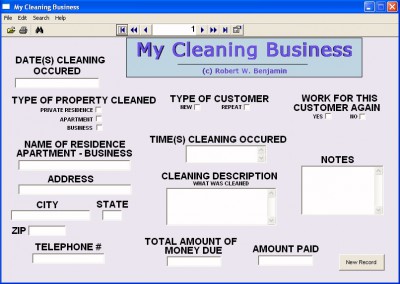 My Cleaning Business 10.0 screenshot