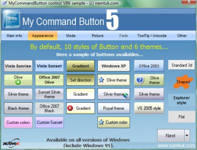 My Command Button ActiveX 5.16 screenshot