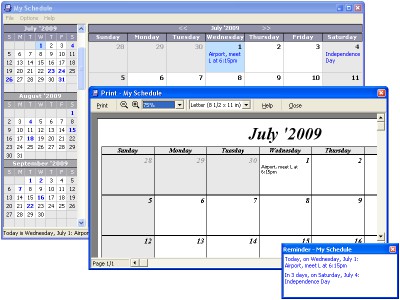 My Schedule 1.75 screenshot