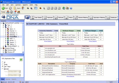 NetSupport DNA Enterprise Management 2.10 screenshot