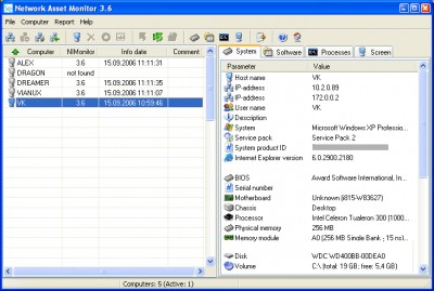 Network Asset Monitor 3.4 screenshot