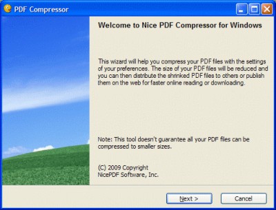 Nice PDF Compressor 3.0 screenshot