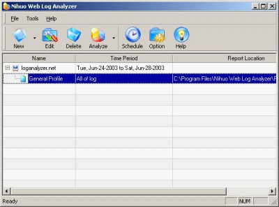 Nihuo Web Log Analyzer for Windows 4.19 screenshot