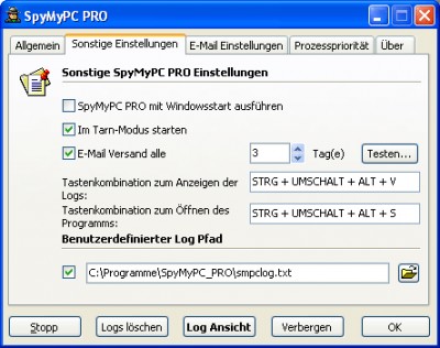 nobox.de SpyMyPC Pro 2.0 screenshot