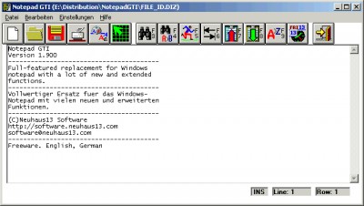 Notepad GTI 1.904 screenshot