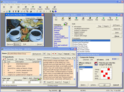 Now Youre Cooking Recipe Software 5.97 screenshot