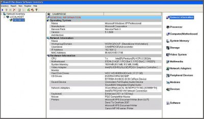 Nsasoft Hardware Software Inventory 1.6.1 screenshot