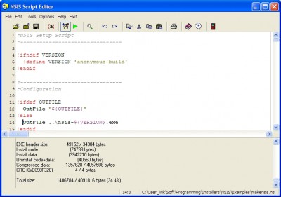 NSIS_Script_Editor 2.2 screenshot