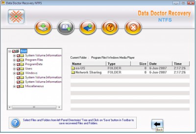 NTFS Files Recovery Utility 3.0.1.5 screenshot