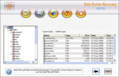 NTFS Hard Drive Recovery 3.0.1.5 screenshot