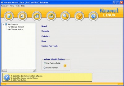 Nucleus Linux Data Recovery Software 4.02 screenshot