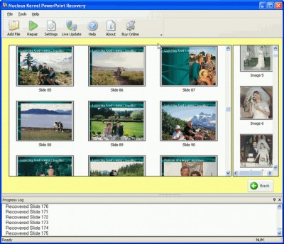 Nucleus Powerpoint Recovery 4.05 screenshot