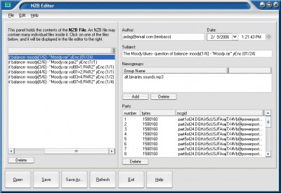 NZB Editor 1.1 screenshot