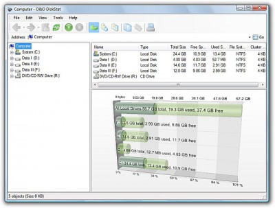 O&O DiskStat 2 Professional Edition 2.0 screenshot