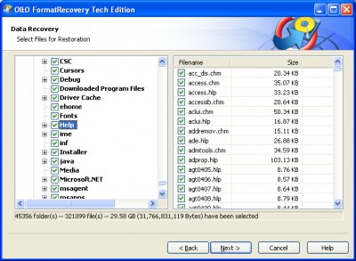 O&O FormatRecovery 4.0.727 screenshot
