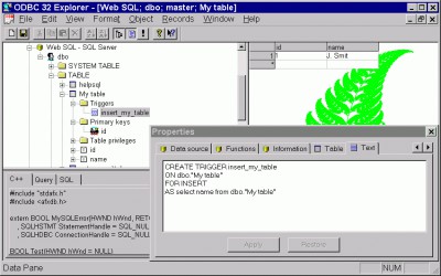 ODBC 32 Explorer 1.05 screenshot
