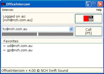 OfficeIntercom Communication Software 4.01 screenshot