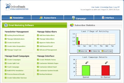 Omnistar Email Marketing Software 7.3 screenshot