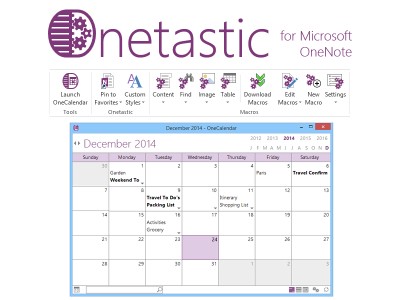 Onetastic for Microsoft OneNote 32bit 4.8.0 screenshot