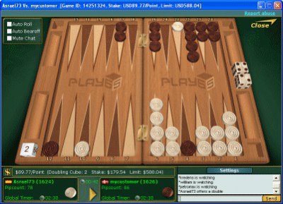Online Backgammon 1.0 screenshot