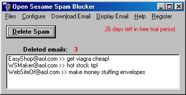 Open Sesame Spam Blocker 1.0.0 screenshot