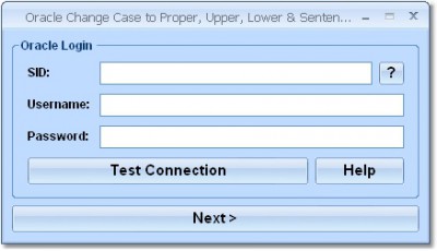 Oracle Change Case to Proper, Upper, Lower & Sente 7.0 screenshot