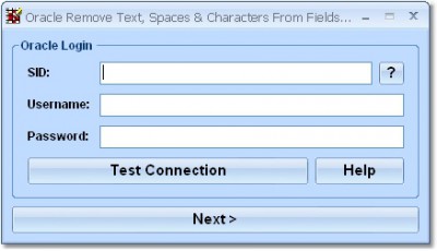 Oracle Remove Text, Spaces & Characters From Field 7.0 screenshot