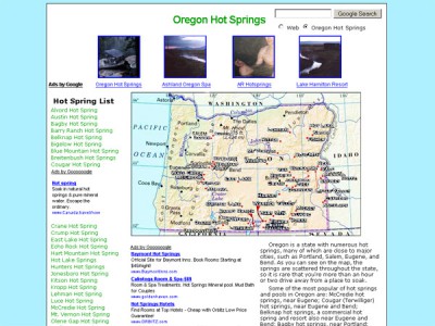OregonHotSprings.Immunenet.Com 1.0 screenshot