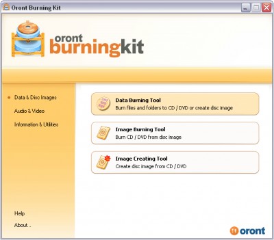 Oront Burning Kit 1.1.5 screenshot