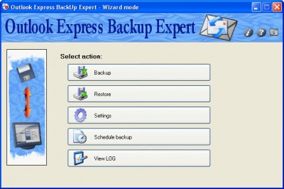 Outlook Express Backup Expert 1.40 screenshot