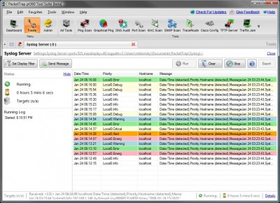 PacketTrap Syslog Server 2.3.8 screenshot