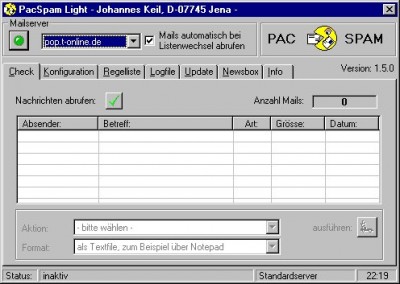 PacSpam Light 1.9.6 screenshot