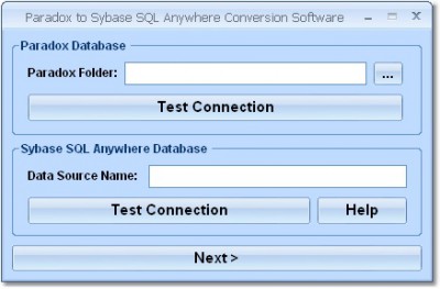 Paradox to Sybase SQL Anywhere Conversion Software 7.0 screenshot