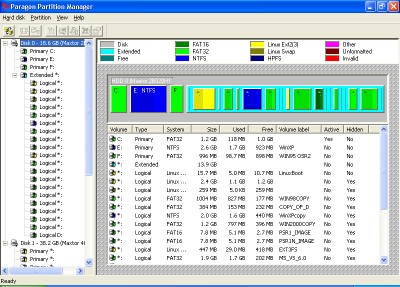 Paragon Partition Manager Personal 6.0 screenshot