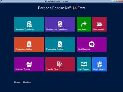 Paragon Rescue Kit 14 Free Edition Free screenshot