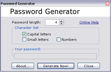 Password Generator 2.0 2.0 screenshot