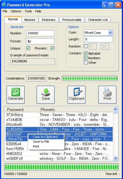 Password Generator Pro 3.6.2 screenshot