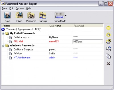 Password Keeper Expert 1.3 screenshot