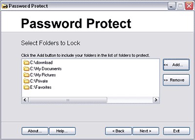 Password Protect 3.4 3.4 screenshot