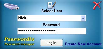 Passwordix Password Manager 1.0 screenshot