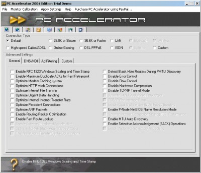 PC Accelerator 2005 Edition 1.1 screenshot