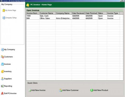 PC Invoice Pro Edition 2.39 screenshot