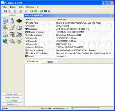 PC Wizard 2007.1.72 screenshot