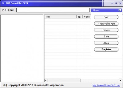 PDF Filler 3.22 screenshot