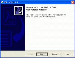 PDF-to-Text 1.5 screenshot