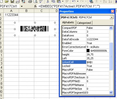 PDF417-ActiveX 1.93 screenshot