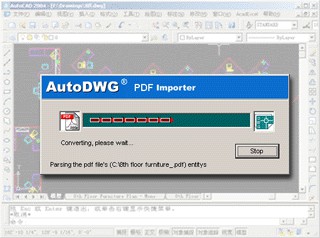 PDFIn PDF to DWG Converter 1.2 screenshot