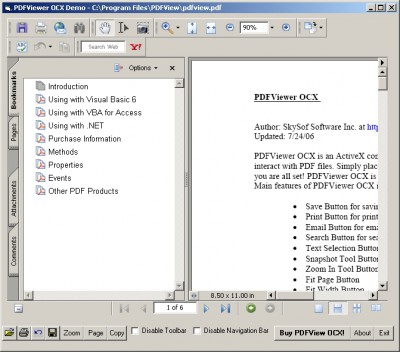 PDFViewer OCX 2.0 screenshot