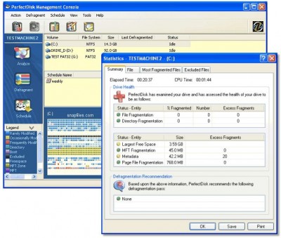 PerfectDisk 8.0.0.30 screenshot